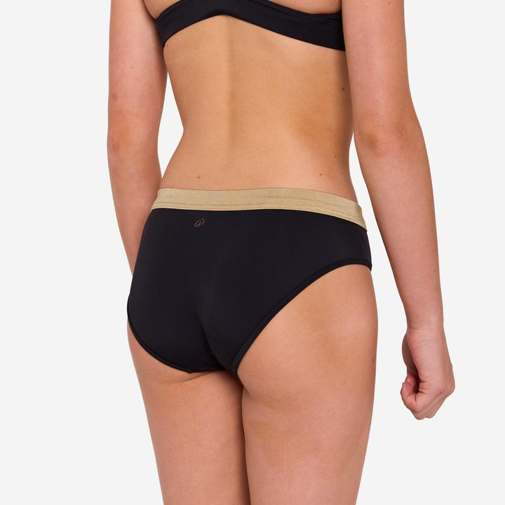 Image du produit Olaian Bas de maillot de bain surf Fille - 900 Buddy noir et or