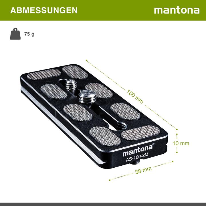 Productafbeelding mantona AS-100-2M (Statief snelkoppelingsplaat)