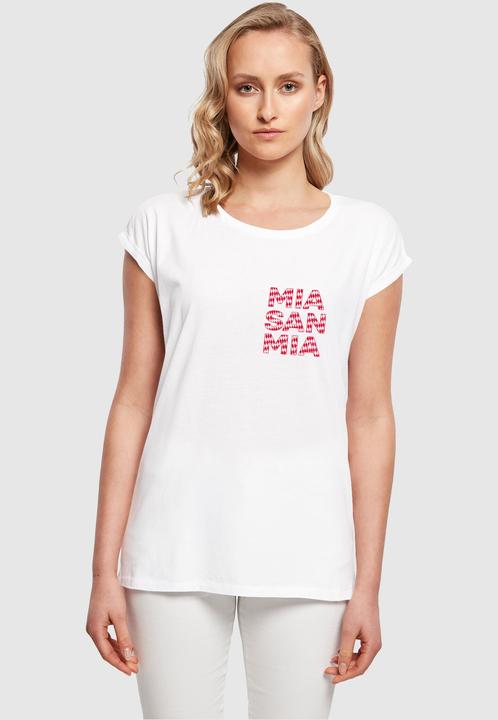 Actual product image FC Bayern München Ladies MSM Outline Red Extended Shoulder Tee - 113315 (L)