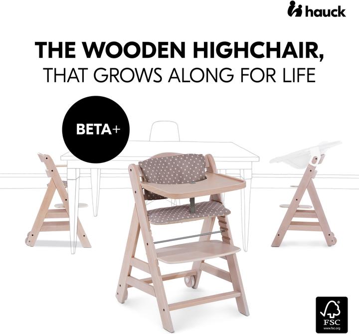 Produktbild Hauck Beta+B whitewashed (Hochstuhl)