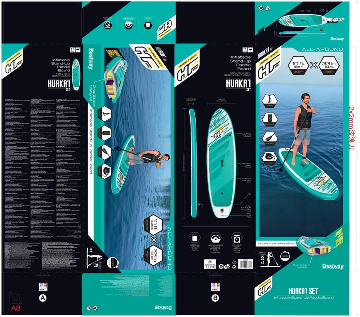 Immagine prodotto Bestway HF SUP Set Huakai'I 305x84x15cm (10')