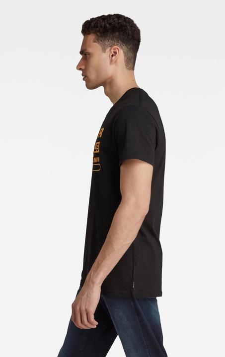 Actual product image G-Star Printed Graphic Eight T-Shirt Regular Fit Black (M)
