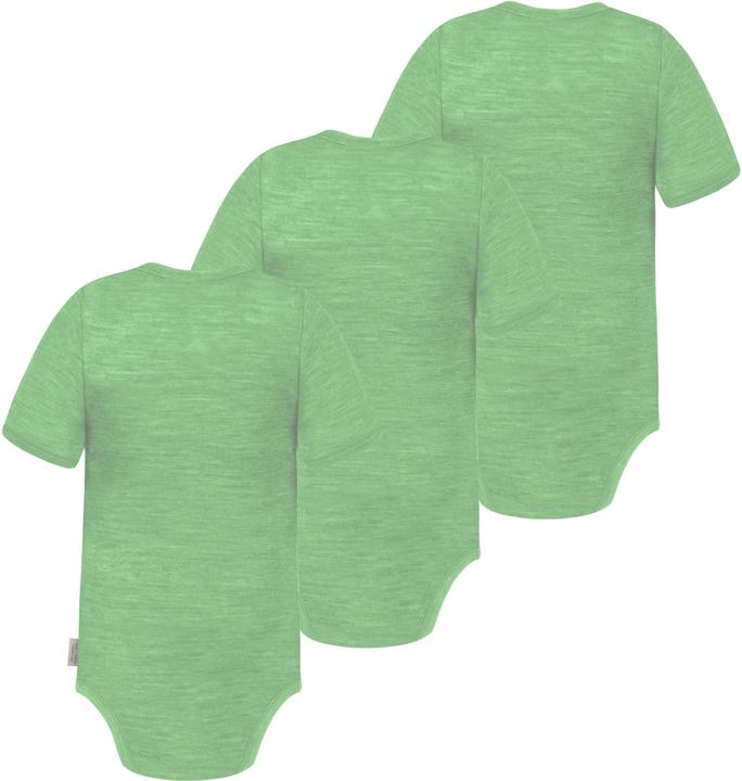 Actual product image Normani Set of 3 baby merino bodysuit short sleeves "Tauranga" - 9287 (62)