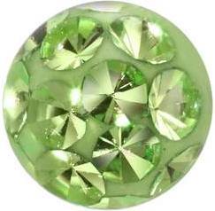 Bijouteria 1.2mm Piercing-Kugel (Kristall, Edelstahl, Epoxiharz)
