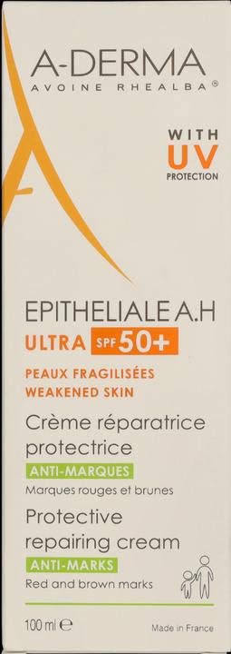 Immagine prodotto A-Derma Epithelialea.H Crema riparatrice ultra lenitiva SPF50 (Crema corpo, 100 ml)
