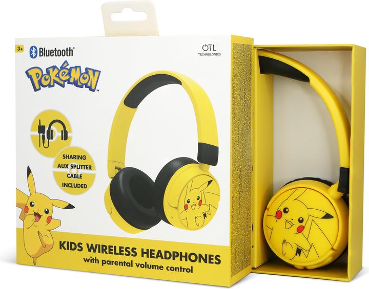 Produktbild NoName Bluetooth Headset w/Perental Control - Pokemon Pikachu Yellow