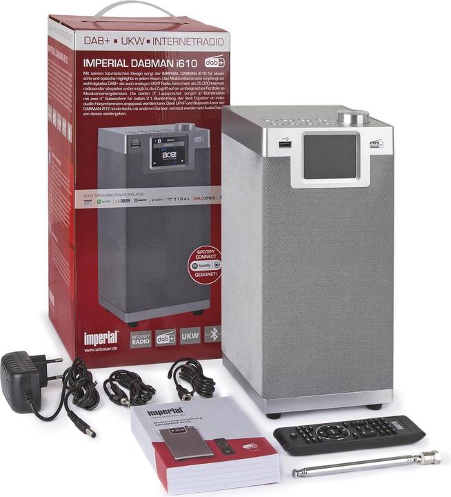 Immagine prodotto Imperial Dabman i610 (Web radio, DAB, VHF, FM, Bluetooth, WiFi)