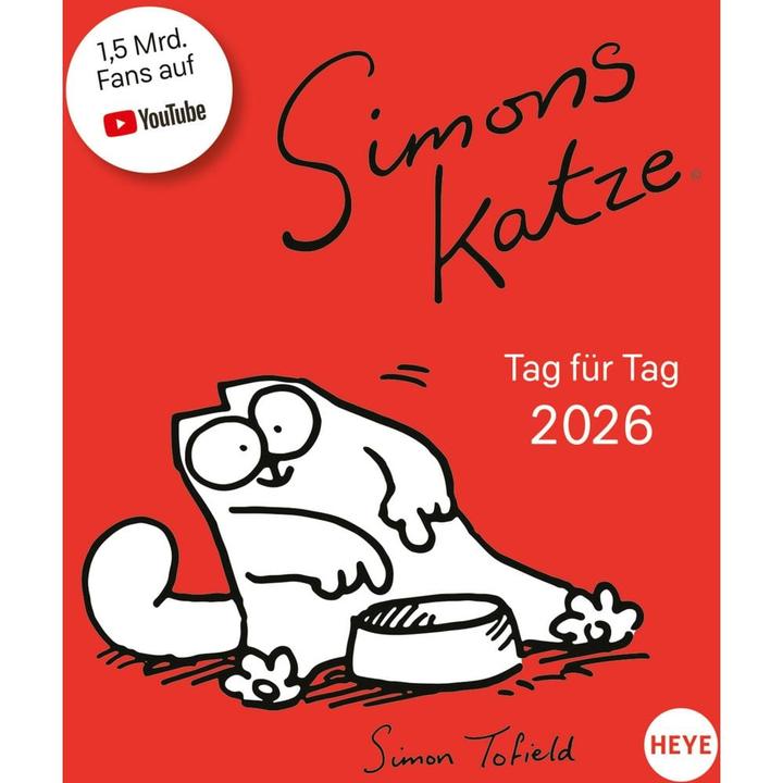Produktbild Simons Katze Tagesabreisskalender 2026 (11 x 14 cm, Deutsch)