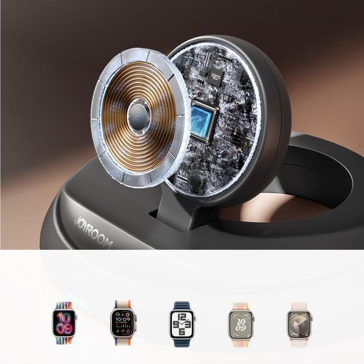 Immagine prodotto Joyroom Caricatore wireless pieghevole per Apple Watch/iWatch - Nero (3 W)