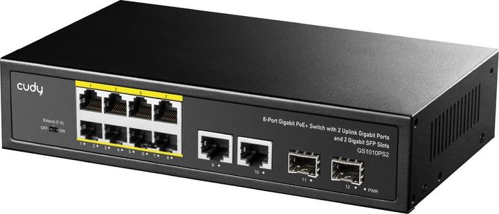 Actual product image Cudy Switch (GS1010PS2) (10 Ports)