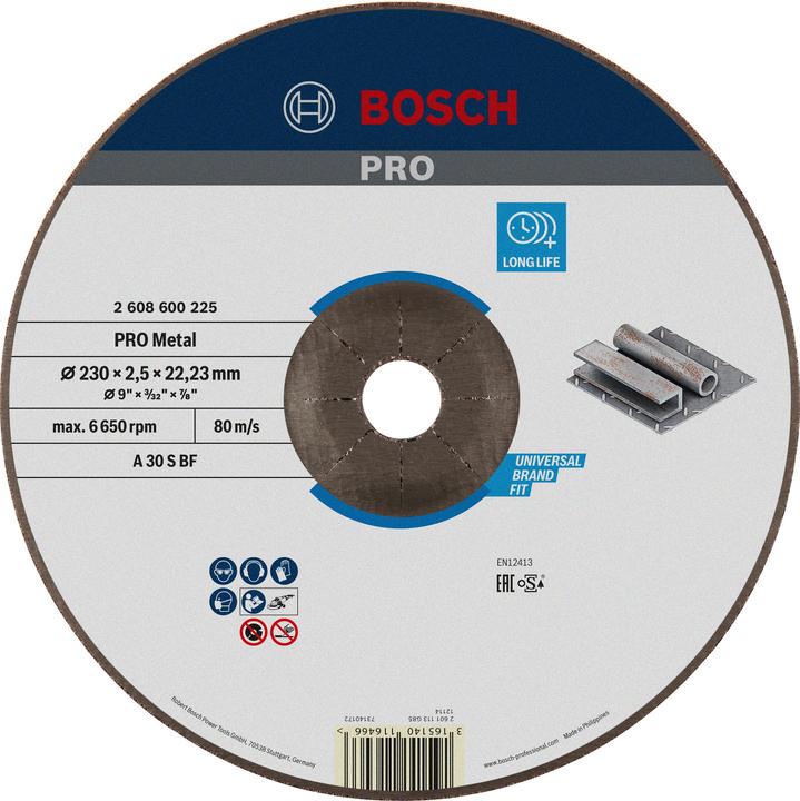 Actual product image Bosch Professional Zubehör PRO Metal cutting disc, 230 x 2.5 x 22.23 mm