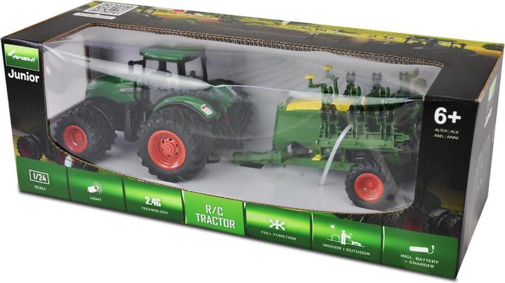 Actual product image Amewi Tractor with seed drill, green 1:24, RTR (RTR Ready-to-Run)