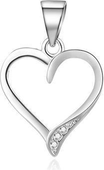 Beneto Gentle silver pendant Heart AGH634L (L)
