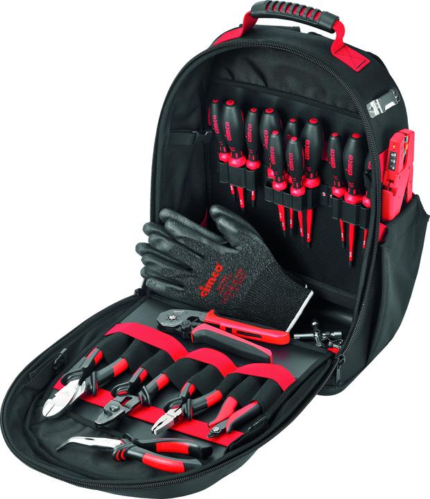 Actual product image Cimco 170607 Tool rucksack equipped 21 pieces (21 pieces)