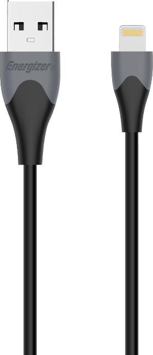 Immagine prodotto Energizer Cavo classico lightning bicolore 1,2 m nero (1.20 m, USB 1.0)