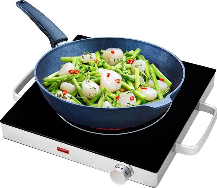 Produktbild Casativo Mobile Glaskeramik-Kochplatte mit Infrarot-WÃ¤rme, Ã˜ 20 cm, 2.000 Watt