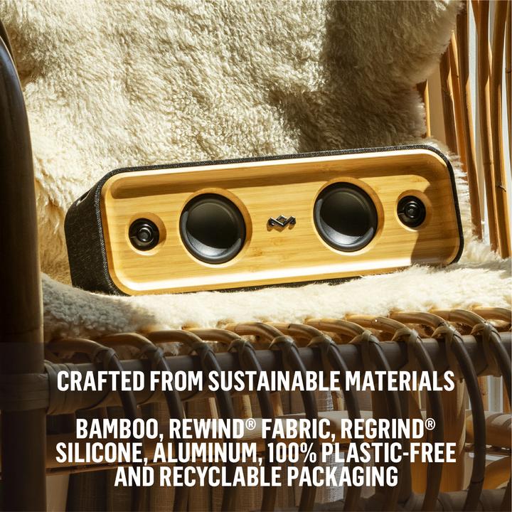 Immagine prodotto House of Marley Altoparlante portatile EM-JA030-SB Altoparlante portatile stereo Nero, Giallo (20 h, Batteria ricaricabile)