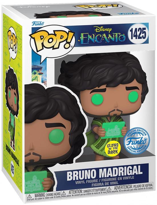 Actual product image Funko Pop! Disney: Encanto - Bruno Madrigal (Glows in the Dark) (Special Edition) #1425 Vinyl Figure