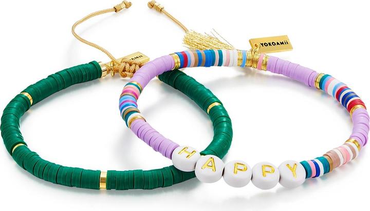 Produktbild Yokoamii Damen Happy Edelstahl Fimo Perlen gelbgold - 30076 (22 cm, Edelstahl)