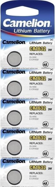 Produktbild Camelion Lithium-Knopfzelle (5 Stk., CR1632, 120 mAh)