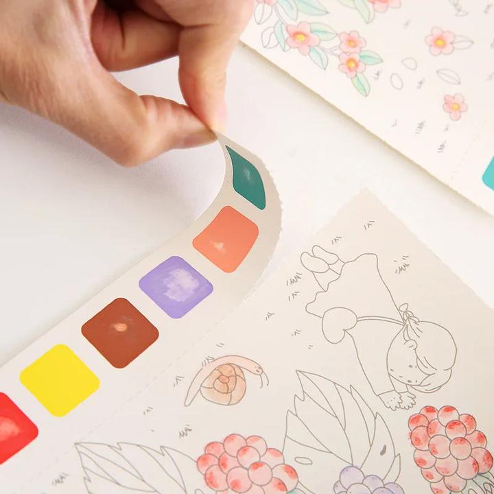 Produktbild Activity Board 20Sheets Kreative Aquarellmalerei Buch für Kinder Märchen Graffiti Zeichnung Bild DIY Spielzeug
