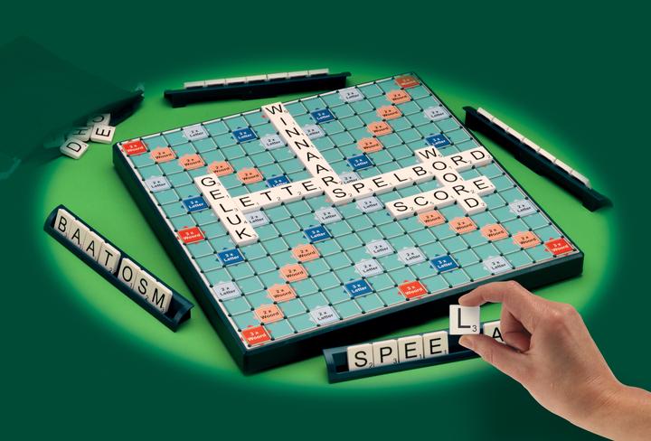 Produktbild Scrabble XL - Bordspellen - Gezelschapsspel voor Familie - Extra grote letters en met Tilelock-systeem (Niederländisch)