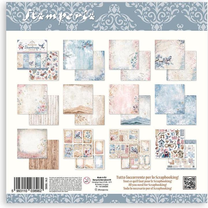 Actual product image Stamperia Scrapbook block "Dewdrops" (190 g/m², 10 x)