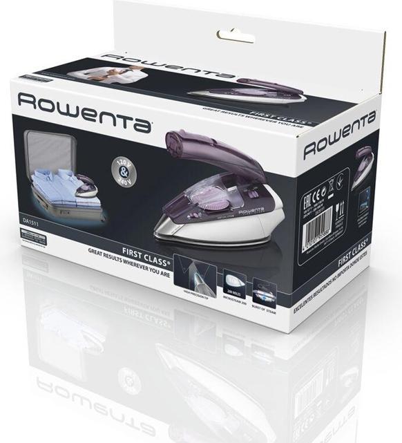 Actual product image Rowenta DA1511F1 Iron Dry & Steam Iron Microsteam 200 Base Plate (1000 W, 45 g/min)