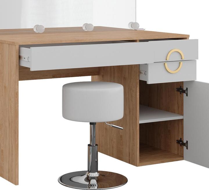 Produktbild Vicco Adela mit Hocker und Beleuchtung (115 x 55 x 76.5 cm)