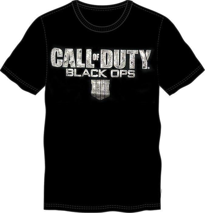 Bioworld T-Shirt Call of Duty Black Ops Iv Logo Silver L Short Sleeve, Multicoloured, L (L)