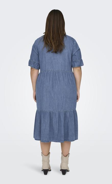 Image du produit Only Coupe décontractée Col en V Manches cloches Robe courte en jean (42)