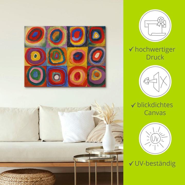 Produktbild Artland Quadrate und konzentrische Ringe. 1913 T6PE (80 x 60 cm)