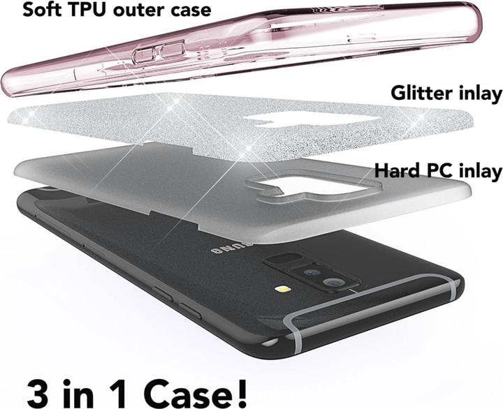Produktbild Nalia Glitter Handyhülle (Samsung Galaxy A6+)