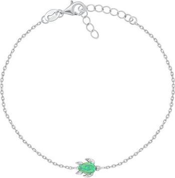Brilio Silver - Beautiful silver turtle bracelet BRC121WG