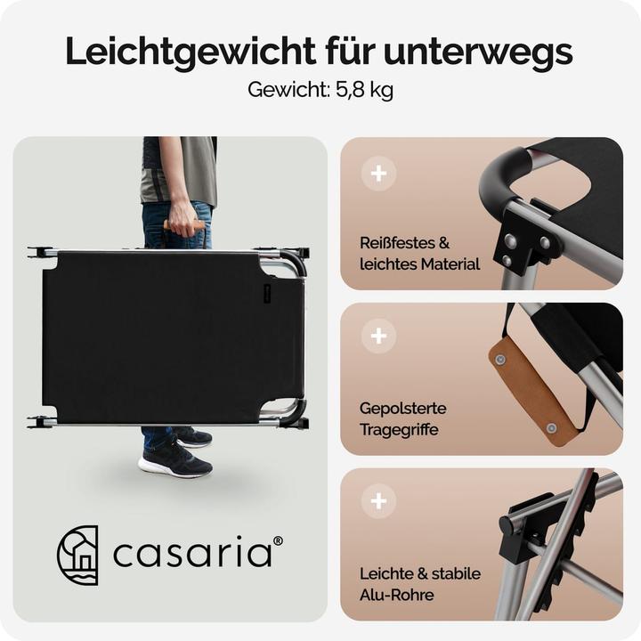 Actual product image Casaria Sun lounger (210 cm)