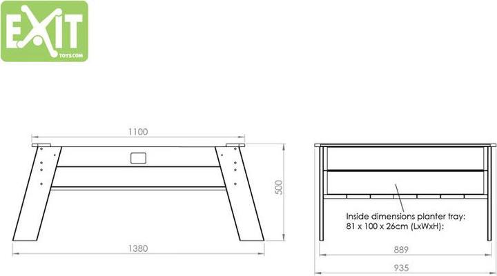 Produktbild Exit Aksent Sandtisch XL
