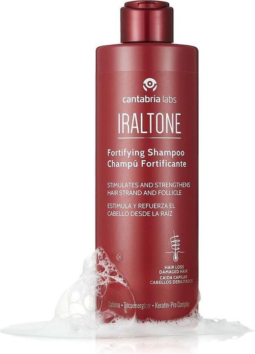 Actual product image Cantabria Labs IRALTONE Fortifying Shampoo Stimulates and Strengthens 400ml (400 ml, Liquid shampoo)