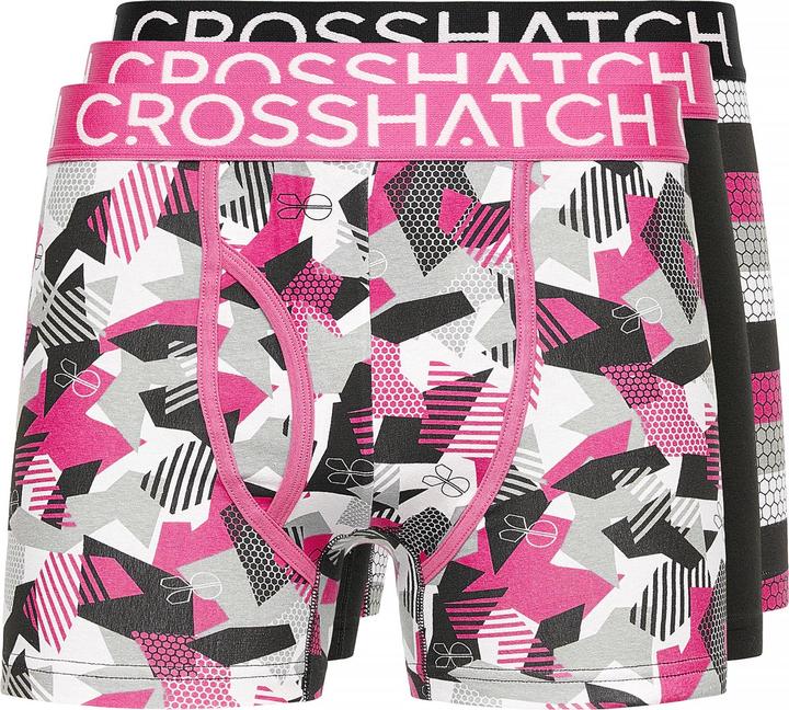 Crosshatch Crystaline Boxershorts (3erPack) (S, 3er Pack)