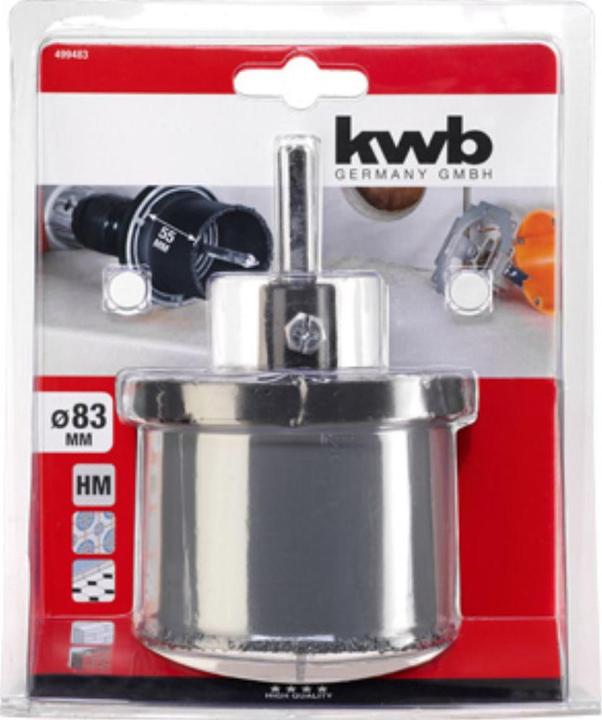 Actual product image kwb Carbide hole saw set, ø 83 mm (83 millimetres)