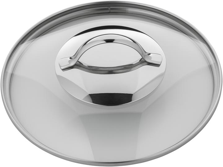 Produktbild Silit Kochtopf Fleischtopf Induktion 16cm Glasdeckel 1,9l Achat Edelstahl 18/10 (16 cm, Bräter + Schmortopf, Edelstahl)
