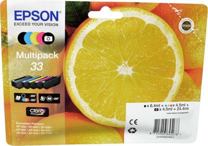 Immagine prodotto Epson 33 Claria Premium Multipack (M, PBK, FC, Y, C)