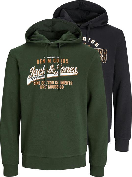 Jack & Jones JJELOGO SWEAT HOOD 2 COL 24/25 2PK MP