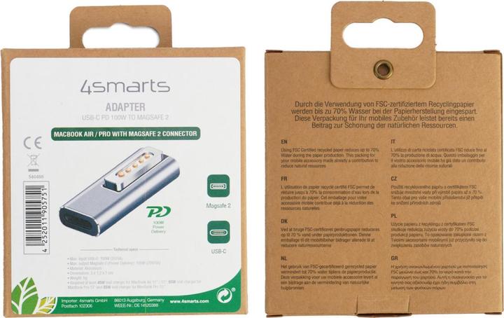 Actual product image 4smarts Adapter USB-C PD 100W Magsafe 2 540466 (USB B)