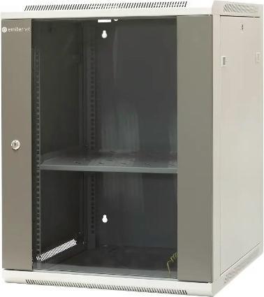 Produktbild Emiter EMITERNET Einzel-Hängeschrank 19" 15HE Blech/Glastür 600×600×770mm Breite/Tiefe/Höhe. EM/AP6615 (10.86 HE, 19 Zoll Rack)