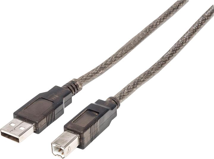 Actual product image Manhattan USB A/USB B, M/M (15 m, USB 2.0)