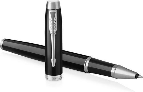 Parker Rollerball IM Lacquer BL F Schw (Schwarz, Chrom, 1 x)