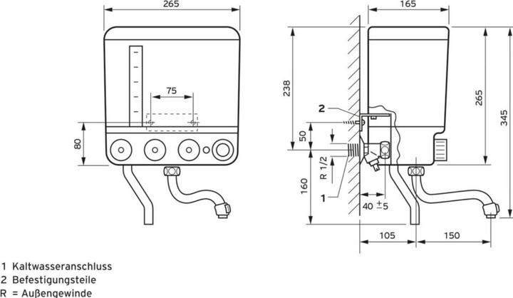 Actual product image Vaillant Boiling water appliance