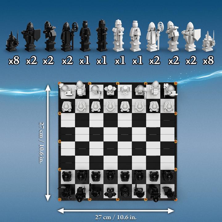 Actual product image LEGO Hogwarts Wizard Chess (76392, LEGO Harry Potter, LEGO Rare Sets)