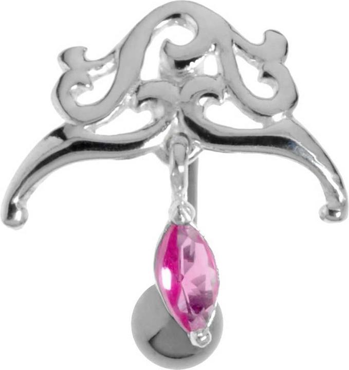 Bijouteria Bauchpiercing (Zirkonia, Chirurgenstahl 316L, Silber 925)