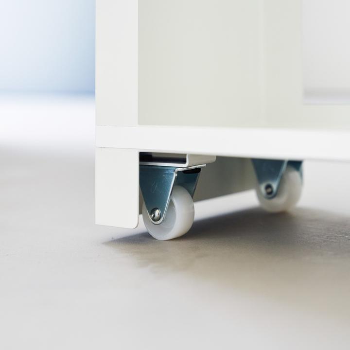 Produktbild Yamazaki Auszieh-Regal mit Holzablage TOWER (14 x 56 x 55 cm)